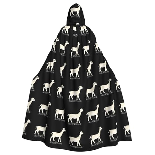 BROLEO Little Sheep On The Lace Bridge Prints Halloween Adult Hooded Cape Cloak No Zipper, Comfortable For Costume Parties BROLEO Little Sheep On The Lace Bridge Prints Halloween Adult Hooded Cape Cloak No Zipper, Comfortable For Costume Parties von BROLEO