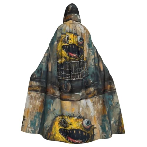 BROLEO Monster im Kinderwagen-Druck, Halloween, Erwachsenen-Kapuzenumhang, Herren- und Damenbekleidung, Mantel, Rollenspiel BROLEO Monster im Kinderwagen-Druck, Halloween, Erwachsenen-Kapuzenumhang, Herren- und Damenbekleidung, Mantel, Rollenspiel von BROLEO