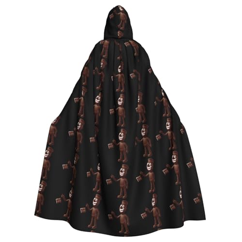 BROLEO Naughty Chocolate Man Prints Halloween Erwachsene Kapuzenumhang für Kostümpartys und Themenveranstaltungen BROLEO Naughty Chocolate Man Prints Halloween Erwachsene Kapuzenumhang für Kostümpartys und Themenveranstaltungen von BROLEO