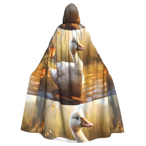BROLEO Niedlicher Gans-Druck, Halloween-Erwachsenen-Kapuzenumhang, Herren- und Damenbekleidung, Mantel, Rollenspiel BROLEO Niedlicher Gans-Druck, Halloween-Erwachsenen-Kapuzenumhang, Herren- und Damenbekleidung, Mantel, Rollenspiel von BROLEO