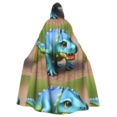 BROLEO Niedlicher kleiner Dinosaurier-Baby-Aufdruck, Halloween, Erwachsenen-Kapuzenumhang, ohne Reißverschluss, bequem für Kostümpartys BROLEO Niedlicher kleiner Dinosaurier-Baby-Aufdruck, Halloween, Erwachsenen-Kapuzenumhang, ohne Reißverschluss, bequem für Kostümpartys von BROLEO