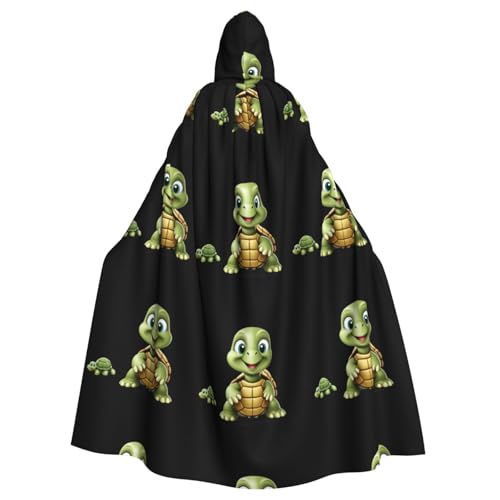 BROLEO Niedlicher kleiner Schildkröten-Druck, Halloween, Erwachsenen-Kapuzenumhang, Herren- und Damenbekleidung, Mantel, Rollenspiel BROLEO Niedlicher kleiner Schildkröten-Druck, Halloween, Erwachsenen-Kapuzenumhang, Herren- und Damenbekleidung, Mantel, Rollenspiel von BROLEO