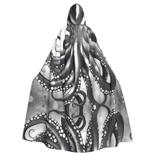 BROLEO Oktopus-Tentakel-Druck, Halloween, Erwachsenen-Kapuzenumhang für Kostümpartys und Themenveranstaltungen BROLEO Oktopus-Tentakel-Druck, Halloween, Erwachsenen-Kapuzenumhang für Kostümpartys und Themenveranstaltungen von BROLEO