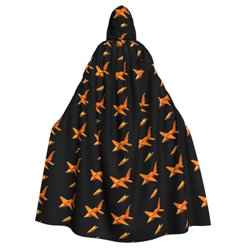 BROLEO Origami-Flugzeug-Druck für Erwachsene, Kapuzenumhang für Kostümpartys und Themenveranstaltungen BROLEO Origami-Flugzeug-Druck für Erwachsene, Kapuzenumhang für Kostümpartys und Themenveranstaltungen von BROLEO