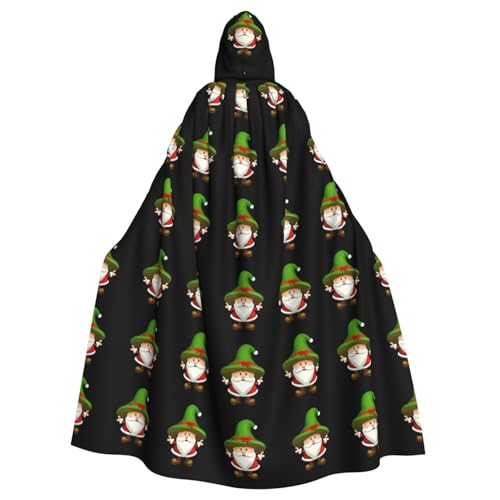 BROLEO Pilz-Weihnachtsmann-Druck, Halloween-Umhang für Erwachsene, Kapuzenumhang für Kostümpartys und Themenveranstaltungen BROLEO Pilz-Weihnachtsmann-Druck, Halloween-Umhang für Erwachsene, Kapuzenumhang für Kostümpartys und Themenveranstaltungen von BROLEO