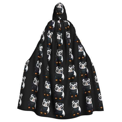 BROLEO Pinguin und Panda, Hybrid-Druck, Halloween, Erwachsenen-Kapuzenumhang für Kostümpartys und Themenveranstaltungen BROLEO Pinguin und Panda, Hybrid-Druck, Halloween, Erwachsenen-Kapuzenumhang für Kostümpartys und Themenveranstaltungen von BROLEO