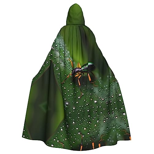 BROLEO Regenbögen, Insekten, bedruckt, Halloween, Erwachsenen-Kapuzenumhang für Kostümpartys und Themenveranstaltungen BROLEO Regenbögen, Insekten, bedruckt, Halloween, Erwachsenen-Kapuzenumhang für Kostümpartys und Themenveranstaltungen von BROLEO
