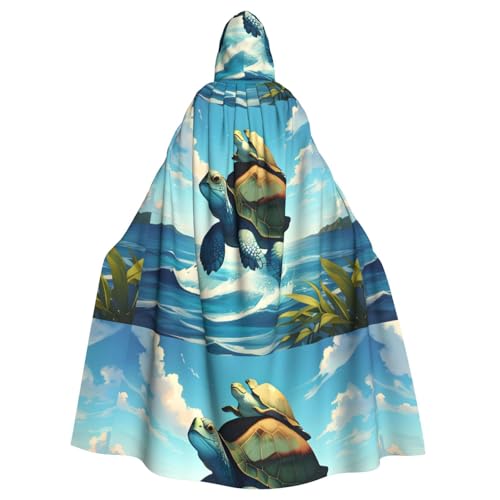 BROLEO Schildkröte, Ozean, Meer, Druck, Halloween, Erwachsene, Kapuzenumhang, Herren- und Damenbekleidung, Mantel, Rollenspiel BROLEO Schildkröte, Ozean, Meer, Druck, Halloween, Erwachsene, Kapuzenumhang, Herren- und Damenbekleidung, Mantel, Rollenspiel von BROLEO