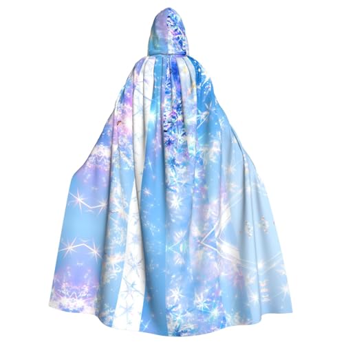 BROLEO Shining Starlight Prints Halloween Erwachsene Kapuzenumhang für Kostümpartys und Themenveranstaltungen von BROLEO