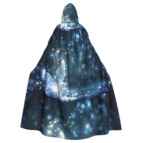 BROLEO Starlight Schmetterling Druck Halloween Erwachsene Kapuzenumhang Herren- und Damenbekleidung Mantel Rollenspiel BROLEO Starlight Schmetterling Druck Halloween Erwachsene Kapuzenumhang Herren- und Damenbekleidung Mantel Rollenspiel von BROLEO