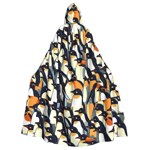 BROLEO Stilvoller Pinguin-Umhang mit Kapuze, für Halloween, Erwachsene, ohne Reißverschluss, bequem für Kostümpartys BROLEO Stilvoller Pinguin-Umhang mit Kapuze, für Halloween, Erwachsene, ohne Reißverschluss, bequem für Kostümpartys von BROLEO