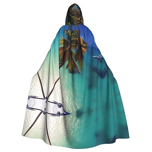 BROLEO Strandumhang mit Kapuze, Kokosnuss, Sonnenschein, für Halloween, Erwachsene, für Kostümpartys und Themenveranstaltungen BROLEO Strandumhang mit Kapuze, Kokosnuss, Sonnenschein, für Halloween, Erwachsene, für Kostümpartys und Themenveranstaltungen von BROLEO