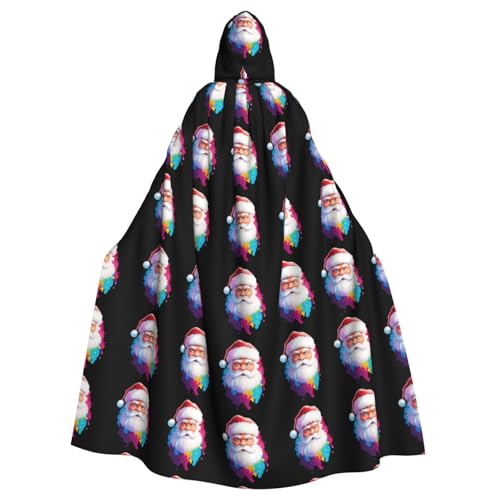 BROLEO Tintengemälde von Weihnachtsmann-Drucken, Halloween, Erwachsenen-Kapuzenumhang, ohne Reißverschluss, bequem für Kostümpartys BROLEO Tintengemälde von Weihnachtsmann-Drucken, Halloween, Erwachsenen-Kapuzenumhang, ohne Reißverschluss, bequem für Kostümpartys von BROLEO