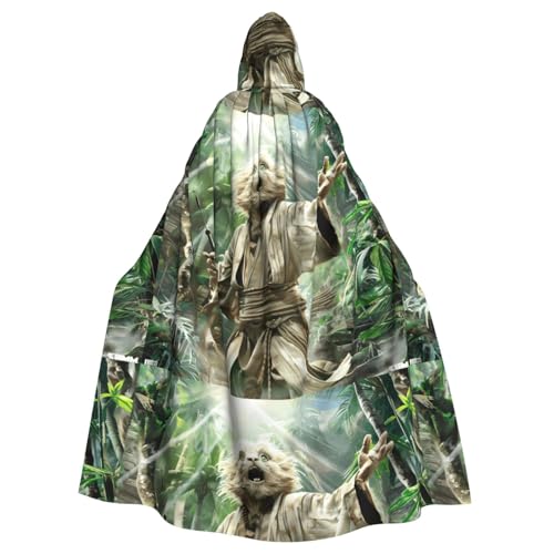 BROLEO Unable Bunny Druck Halloween Erwachsene Kapuzenumhang Herren und Damen Kleidung Mantle Rollenspiel von BROLEO