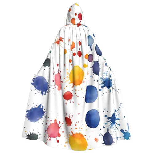 BROLEO Wasserfarbenspritzer, für Halloween, Erwachsene, Kapuzenumhang für Kostümpartys und Themenveranstaltungen BROLEO Wasserfarbenspritzer, für Halloween, Erwachsene, Kapuzenumhang für Kostümpartys und Themenveranstaltungen von BROLEO