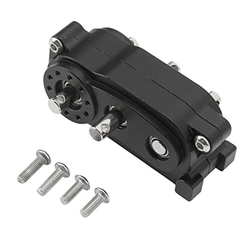 Getriebe-Verteilergetriebe, Aluminiumlegierung RC-Getriebe-Verteilergetriebe 60 X 36,5 X 24 Mm, 2 Gänge für 1/10 RC-Car (Black) von BROLEO