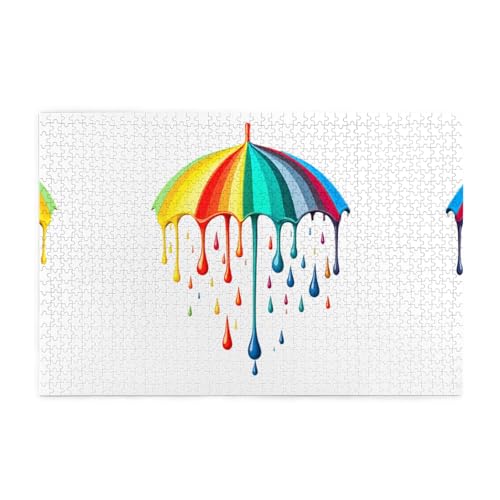 Puzzles, 1000 Teile BROLEO schmelzende bunte Regenschirme, Druck pädagogische, intellektuelle Holzpuzzles, lustige Puzzles, Stressabbau-Puzzles Puzzles, 1000 Teile BROLEO schmelzende bunte Regenschirme, Druck pädagogische, intellektuelle Holzpuzzles, lustige Puzzles, Stressabbau-Puzzles von BROLEO