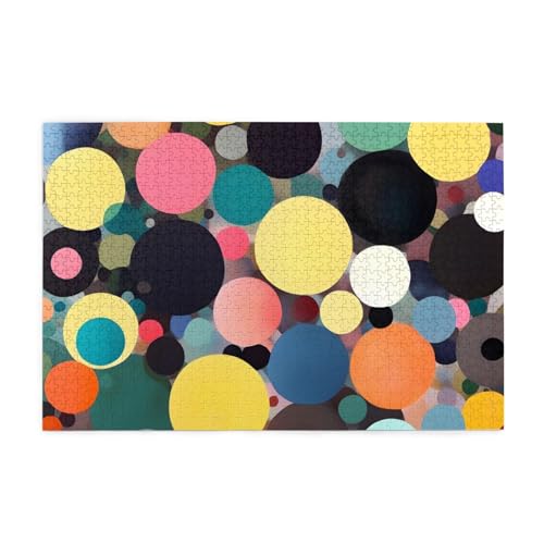 Puzzles1000 Teile BROLEO Abstrakte Malerei von Kreisen Drucken Pädagogische Intellektuelle Holzpuzzles Lustige Puzzles Stressabbau Puzzles Puzzles1000 Teile BROLEO Abstrakte Malerei von Kreisen Drucken Pädagogische Intellektuelle Holzpuzzles Lustige Puzzles Stressabbau Puzzles von BROLEO