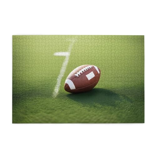 Puzzles1000 Teile BROLEO American Football Ball auf Gras Sport Druck Pädagogische Intellektuelle Holzpuzzles Lustige Puzzles Stressabbau Puzzles Puzzles1000 Teile BROLEO American Football Ball auf Gras Sport Druck Pädagogische Intellektuelle Holzpuzzles Lustige Puzzles Stressabbau Puzzles von BROLEO