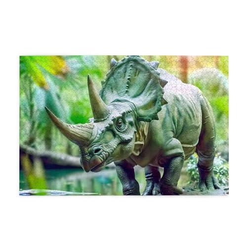 Puzzles1000 Teile BROLEO Bicorn Dinosaurier Druck Pädagogische Intellektuelle Holzpuzzles Lustige Puzzles Stressabbau Puzzles Puzzles1000 Teile BROLEO Bicorn Dinosaurier Druck Pädagogische Intellektuelle Holzpuzzles Lustige Puzzles Stressabbau Puzzles von BROLEO