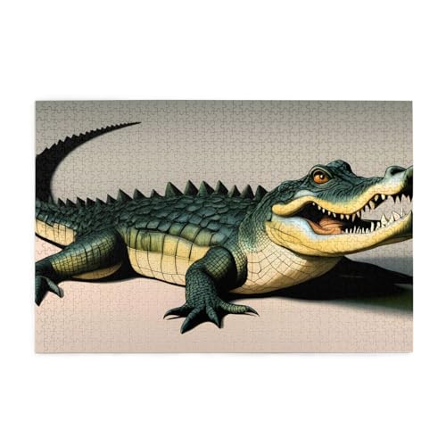 Puzzles1000 Teile BROLEO Big Mouth Krokodildruck Pädagogische Intellektuelle Holzpuzzles Lustige Puzzles Stressabbau Puzzles Puzzles1000 Teile BROLEO Big Mouth Krokodildruck Pädagogische Intellektuelle Holzpuzzles Lustige Puzzles Stressabbau Puzzles von BROLEO
