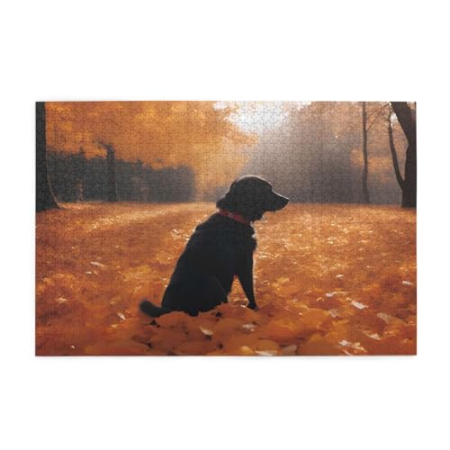 Puzzles1000 Teile BROLEO Blätter mit Hunden Druck Pädagogische Intellektuelle Holzpuzzles Lustige Puzzles Stressabbau Puzzles Puzzles1000 Teile BROLEO Blätter mit Hunden Druck Pädagogische Intellektuelle Holzpuzzles Lustige Puzzles Stressabbau Puzzles von BROLEO