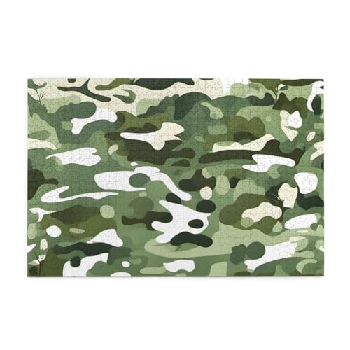 Puzzles1000 Teile BROLEO Camo Grün Druck Pädagogische Intellektuelle Holzpuzzles Lustige Puzzles Stressabbau Puzzles Puzzles1000 Teile BROLEO Camo Grün Druck Pädagogische Intellektuelle Holzpuzzles Lustige Puzzles Stressabbau Puzzles von BROLEO