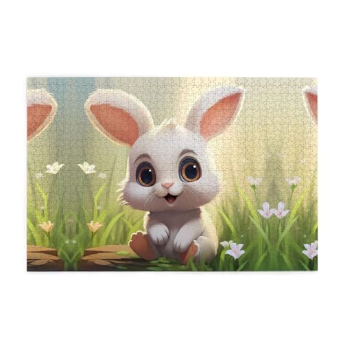 Puzzles1000 Teile BROLEO Cartoon Niedliche Tiere Kaninchen Druck Pädagogische Intellektuelle Holzpuzzles Lustige Puzzles Stressabbau Puzzles Puzzles1000 Teile BROLEO Cartoon Niedliche Tiere Kaninchen Druck Pädagogische Intellektuelle Holzpuzzles Lustige Puzzles Stressabbau Puzzles von BROLEO