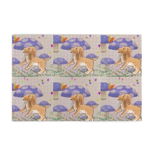 Puzzles1000 Teile BROLEO Cartoon Pilz mit Hund Druck Pädagogische Intellektuelle Holzpuzzles Lustige Puzzles Stressabbau Puzzles Puzzles1000 Teile BROLEO Cartoon Pilz mit Hund Druck Pädagogische Intellektuelle Holzpuzzles Lustige Puzzles Stressabbau Puzzles von BROLEO
