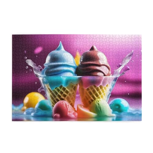 Puzzles1000 Teile BROLEO Coole Eiscreme Druck Pädagogische Intellektuelle Holzpuzzles Lustige Puzzles Stressabbau Puzzles Puzzles1000 Teile BROLEO Coole Eiscreme Druck Pädagogische Intellektuelle Holzpuzzles Lustige Puzzles Stressabbau Puzzles von BROLEO
