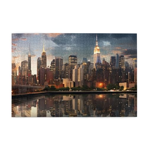 Puzzles1000 Teile BROLEO Die Skyline von New York, gedruckte pädagogische intellektuelle Holzpuzzles, lustige Puzzles, Stressabbau-Puzzles Puzzles1000 Teile BROLEO Die Skyline von New York, gedruckte pädagogische intellektuelle Holzpuzzles, lustige Puzzles, Stressabbau-Puzzles von BROLEO