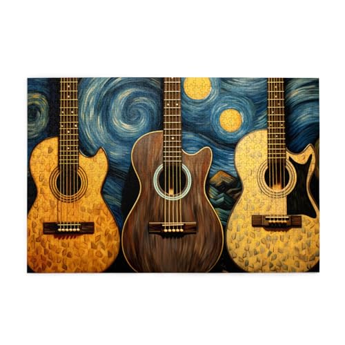 Puzzles1000 Teile BROLEO Drei Gitarren Drucken Pädagogische Intellektuelle Holzpuzzles Lustige Puzzles Stressabbau Puzzles Puzzles1000 Teile BROLEO Drei Gitarren Drucken Pädagogische Intellektuelle Holzpuzzles Lustige Puzzles Stressabbau Puzzles von BROLEO