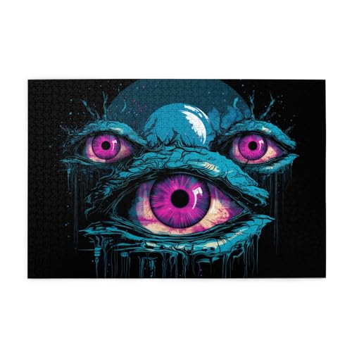 Puzzles1000 Teile BROLEO Dreiäugiges Monster-Druck Pädagogische Intellektuelle Holzpuzzles, lustige Puzzles, Stressabbau-Puzzles Puzzles1000 Teile BROLEO Dreiäugiges Monster-Druck Pädagogische Intellektuelle Holzpuzzles, lustige Puzzles, Stressabbau-Puzzles von BROLEO