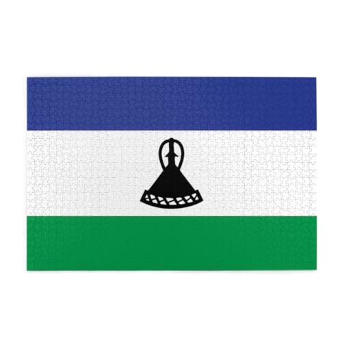 Puzzles1000 Teile BROLEO Flagge von Lesotho Druck Pädagogische Intellektuelle Holzpuzzles Lustige Puzzles Stressabbau Puzzles Puzzles1000 Teile BROLEO Flagge von Lesotho Druck Pädagogische Intellektuelle Holzpuzzles Lustige Puzzles Stressabbau Puzzles von BROLEO