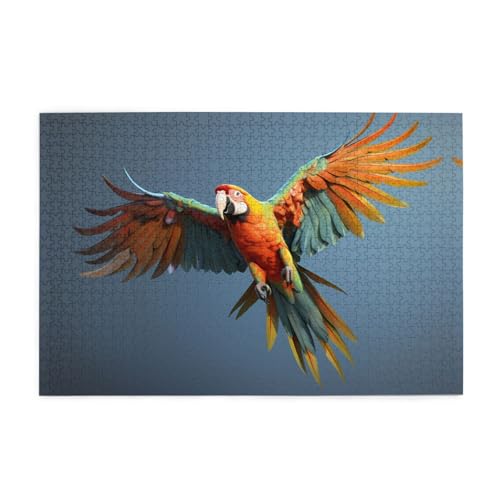 Puzzles1000 Teile BROLEO Fliegender Papagei Druck Pädagogische Intellektuelle Holzpuzzles Lustige Puzzles Stressabbau Puzzles Puzzles1000 Teile BROLEO Fliegender Papagei Druck Pädagogische Intellektuelle Holzpuzzles Lustige Puzzles Stressabbau Puzzles von BROLEO