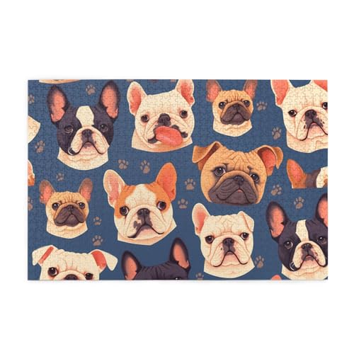 Puzzles1000 Teile BROLEO Französische Bulldogge Druck Pädagogische Intellektuelle Holzpuzzles Lustige Puzzles Stressabbau Puzzles Puzzles1000 Teile BROLEO Französische Bulldogge Druck Pädagogische Intellektuelle Holzpuzzles Lustige Puzzles Stressabbau Puzzles von BROLEO