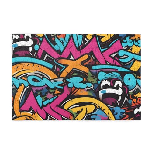 Puzzles1000 Teile BROLEO Graffiti-Skateboard-Druck Pädagogische Intellektuelle Holzpuzzles, lustige Puzzles, Stressabbau-Puzzles Puzzles1000 Teile BROLEO Graffiti-Skateboard-Druck Pädagogische Intellektuelle Holzpuzzles, lustige Puzzles, Stressabbau-Puzzles von BROLEO