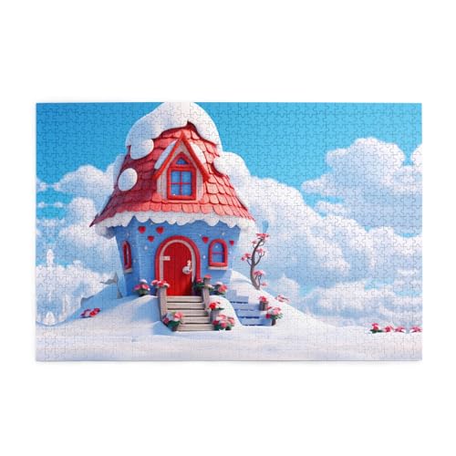 Puzzles1000 Teile BROLEO Hütte im Schnee drucken pädagogische intellektuelle Holzpuzzles, lustige Puzzles, Stressabbau-Puzzles Puzzles1000 Teile BROLEO Hütte im Schnee drucken pädagogische intellektuelle Holzpuzzles, lustige Puzzles, Stressabbau-Puzzles von BROLEO
