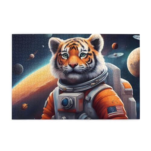 Puzzles1000 Teile BROLEO Kleiner Tiger im Weltraum Druck Pädagogische Intellektuelle Holzpuzzles Lustige Puzzles Stressabbau Puzzles Puzzles1000 Teile BROLEO Kleiner Tiger im Weltraum Druck Pädagogische Intellektuelle Holzpuzzles Lustige Puzzles Stressabbau Puzzles von BROLEO