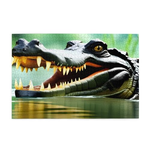 Puzzles1000 Teile BROLEO Krokodil Offener Mund Druck Pädagogische Intellektuelle Holzpuzzles Lustige Puzzles Stressabbau Puzzles Puzzles1000 Teile BROLEO Krokodil Offener Mund Druck Pädagogische Intellektuelle Holzpuzzles Lustige Puzzles Stressabbau Puzzles von BROLEO