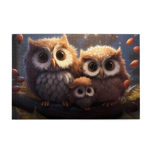 Puzzles1000 Teile BROLEO Niedliche Eulen Druck Pädagogische Intellektuelle Holzpuzzles Lustige Puzzles Stressabbau Puzzles Puzzles1000 Teile BROLEO Niedliche Eulen Druck Pädagogische Intellektuelle Holzpuzzles Lustige Puzzles Stressabbau Puzzles von BROLEO
