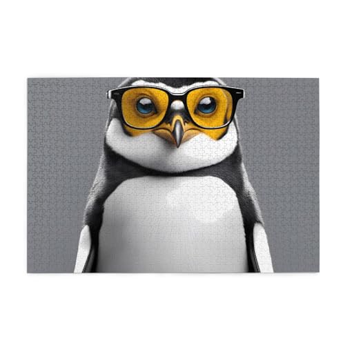 Puzzles1000 Teile BROLEO Pinguin mit Brille Druck Pädagogische Intellektuelle Holzpuzzles Lustige Puzzles Stressabbau Puzzles Puzzles1000 Teile BROLEO Pinguin mit Brille Druck Pädagogische Intellektuelle Holzpuzzles Lustige Puzzles Stressabbau Puzzles von BROLEO