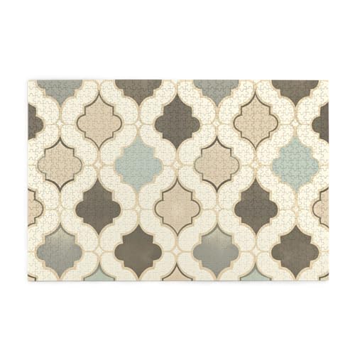Puzzles1000 Teile BROLEO Quatrefoil Grau Druck Pädagogische Intellektuelle Holzpuzzles Lustige Puzzles Stressabbau Puzzles Puzzles1000 Teile BROLEO Quatrefoil Grau Druck Pädagogische Intellektuelle Holzpuzzles Lustige Puzzles Stressabbau Puzzles von BROLEO