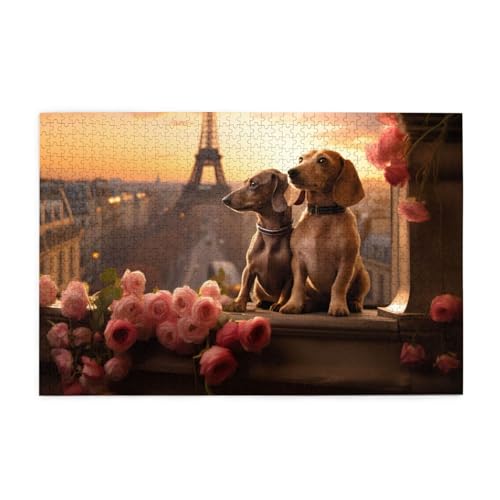 Puzzles1000 Teile BROLEO Romantische Dackel Druck Pädagogische Intellektuelle Holzpuzzles Lustige Puzzles Stressabbau Puzzles Puzzles1000 Teile BROLEO Romantische Dackel Druck Pädagogische Intellektuelle Holzpuzzles Lustige Puzzles Stressabbau Puzzles von BROLEO