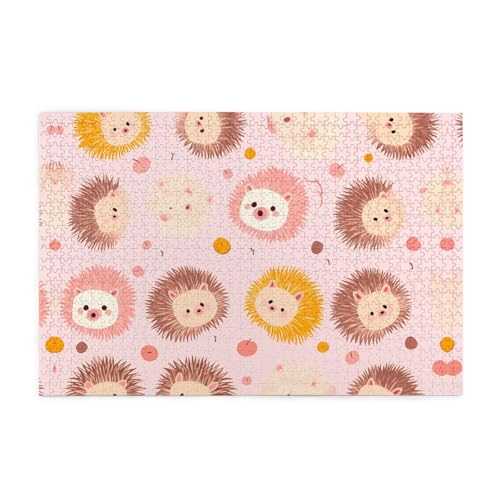 Puzzles1000 Teile BROLEO Rosa Igel Druck Pädagogische Intellektuelle Holzpuzzles Lustige Puzzles Stressabbau Puzzles Puzzles1000 Teile BROLEO Rosa Igel Druck Pädagogische Intellektuelle Holzpuzzles Lustige Puzzles Stressabbau Puzzles von BROLEO