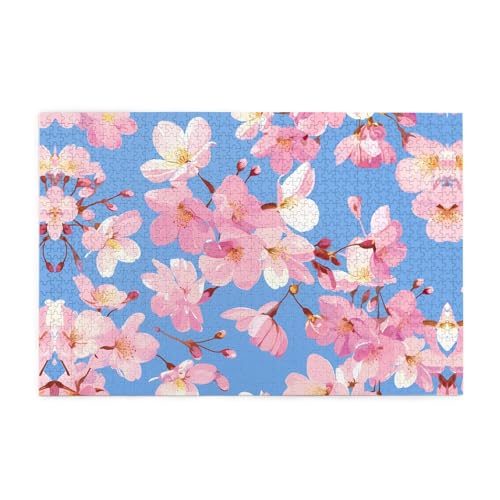 Puzzles1000 Teile BROLEO Rosa Kirschblüten Druck Pädagogische Intellektuelle Holzpuzzles Lustige Puzzles Stressabbau Puzzles Puzzles1000 Teile BROLEO Rosa Kirschblüten Druck Pädagogische Intellektuelle Holzpuzzles Lustige Puzzles Stressabbau Puzzles von BROLEO