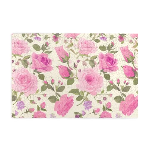 Puzzles1000 Teile BROLEO Rosa Rosen Druck Pädagogische Intellektuelle Holzpuzzles Lustige Puzzles Stressabbau Puzzles Puzzles1000 Teile BROLEO Rosa Rosen Druck Pädagogische Intellektuelle Holzpuzzles Lustige Puzzles Stressabbau Puzzles von BROLEO