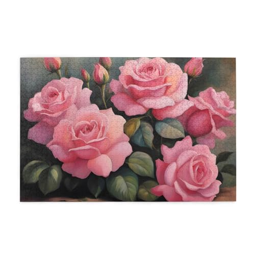 Puzzles1000 Teile BROLEO Rosa Rosen Druck Pädagogische Intellektuelle Holzpuzzles Lustige Puzzles Stressabbau Puzzles Puzzles1000 Teile BROLEO Rosa Rosen Druck Pädagogische Intellektuelle Holzpuzzles Lustige Puzzles Stressabbau Puzzles von BROLEO