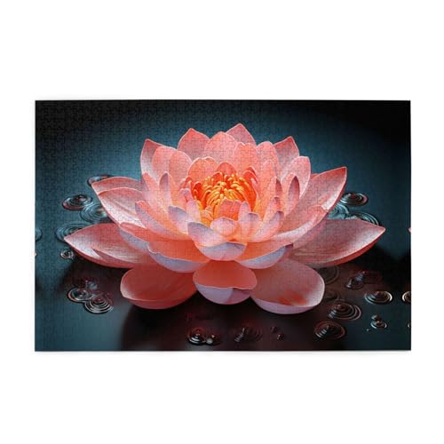 Puzzles1000 Teile BROLEO Schöne Lotusblüte Druck Pädagogische Intellektuelle Holzpuzzles Lustige Puzzles Stressabbau Puzzles Puzzles1000 Teile BROLEO Schöne Lotusblüte Druck Pädagogische Intellektuelle Holzpuzzles Lustige Puzzles Stressabbau Puzzles von BROLEO