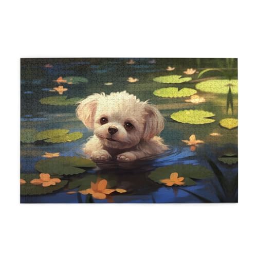Puzzles1000 Teile BROLEO Schwimmen Welpe Drucken Pädagogische Intellektuelle Holzpuzzles Lustige Puzzles Stressabbau Puzzles Puzzles1000 Teile BROLEO Schwimmen Welpe Drucken Pädagogische Intellektuelle Holzpuzzles Lustige Puzzles Stressabbau Puzzles von BROLEO